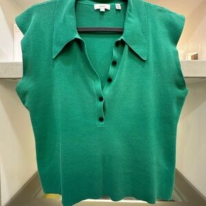 A.L.C. Green Sleeveless Blouse
